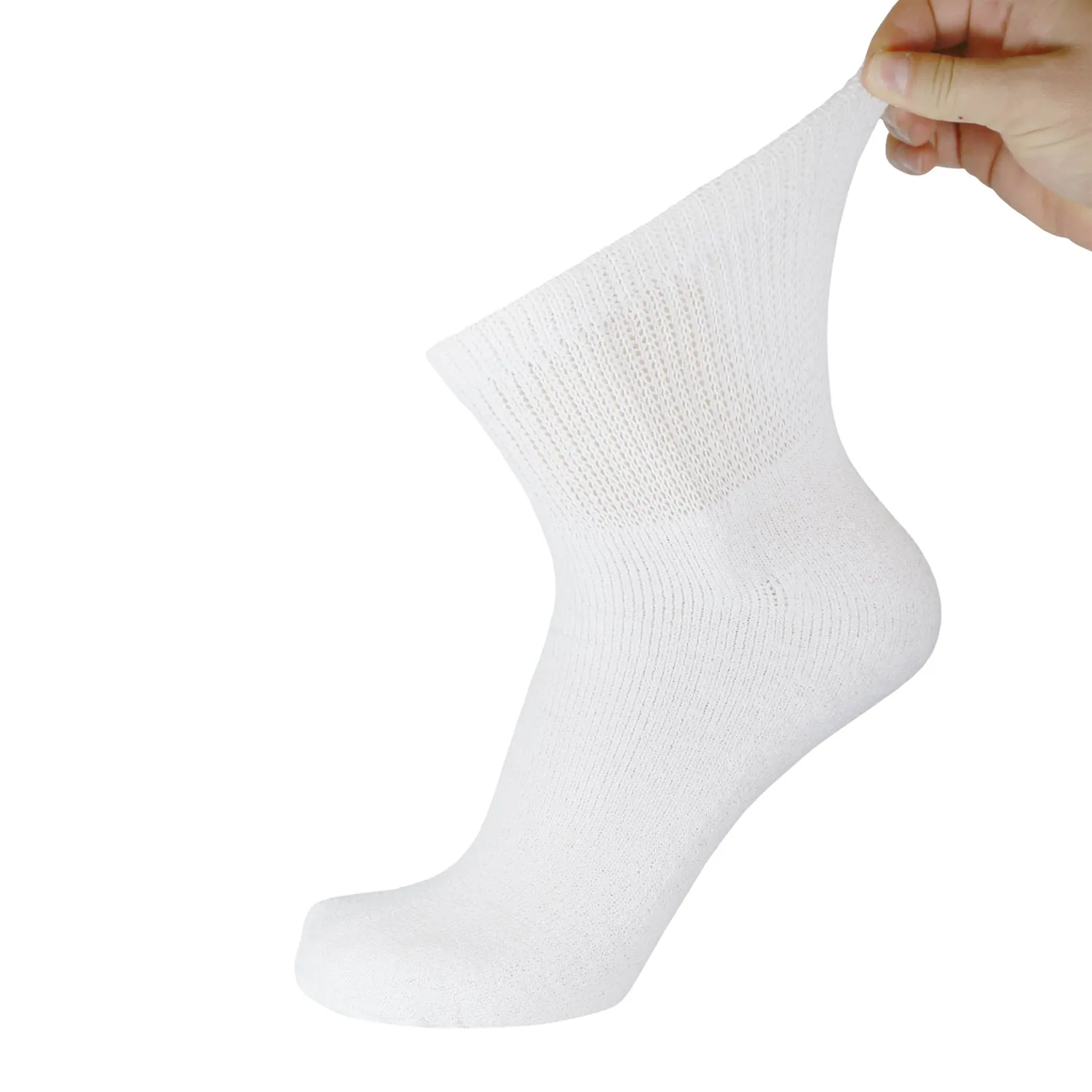 180 Pairs of Diabetic Low Cut Athletic Sport Ankle Socks (White)