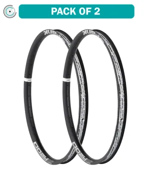 2 Pack Spank Oozy Trail 395  Tubeless Mountain Bike Rim, 29", Disc Only, Black