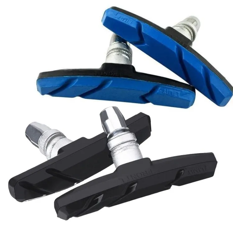 2 Pairs Silent V-brake Bicycle Brake Shoes, Color: Black