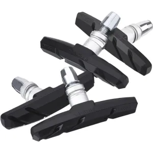 2 Pairs Silent V-brake Bicycle Brake Shoes, Color: Black