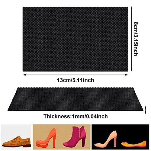 9 Pcs Large Self Adhesive Nonslip Shoe Pads Anti Slip Shoe Grip Sticker Shoe Sole Protectors for High Heels, Rubber Silicone Resistant High Heels Shoe Sole Cover