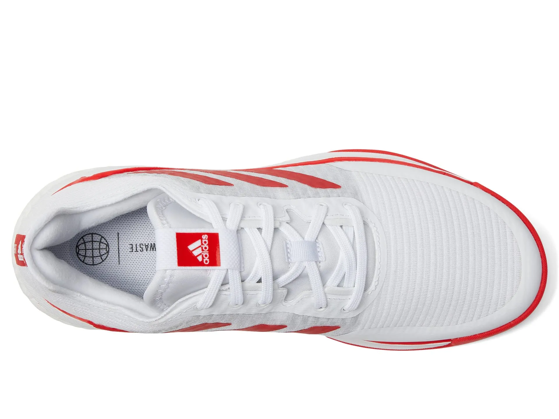 Adidas Crazyflight sneakers, white/red