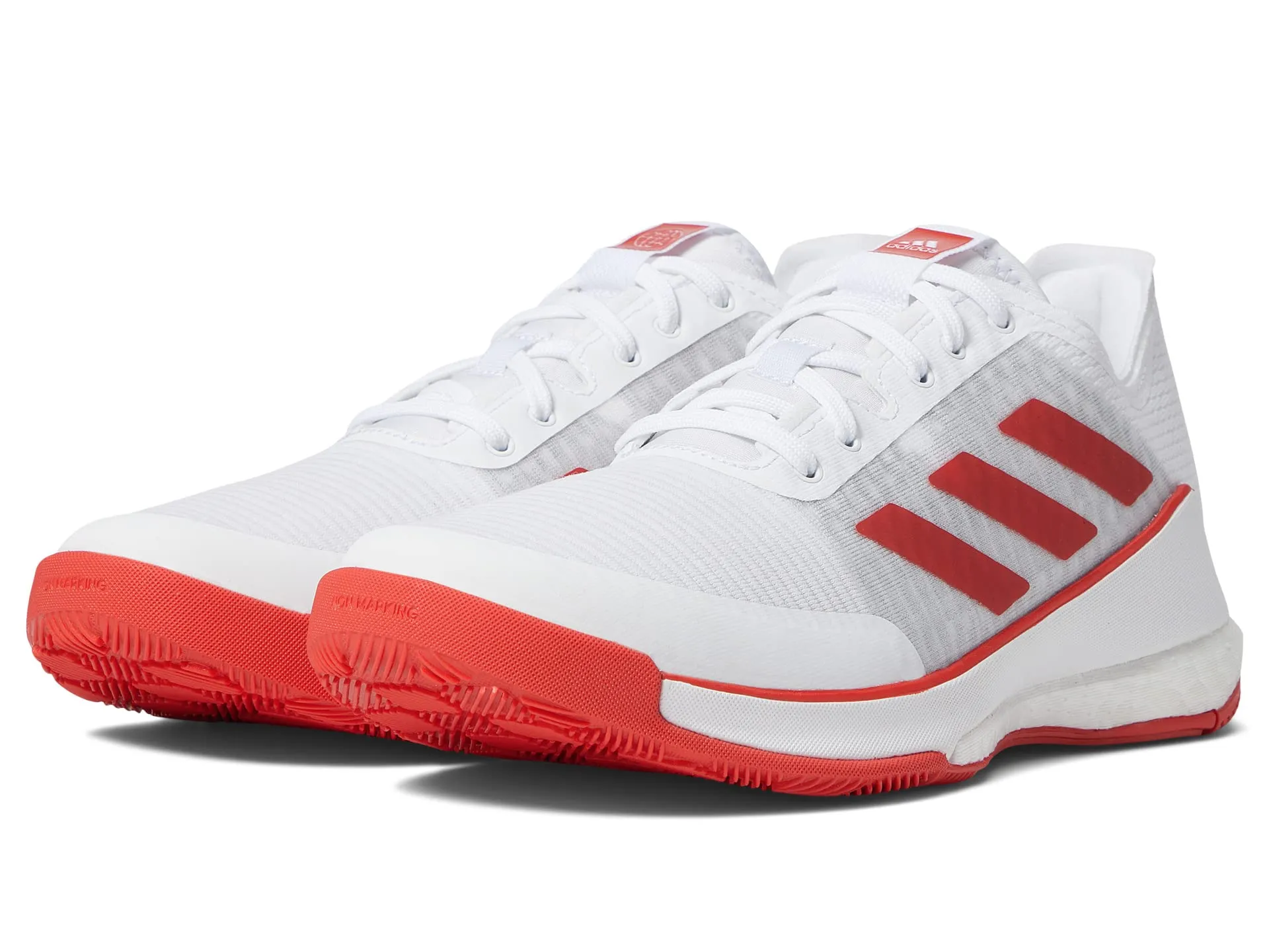 Adidas Crazyflight sneakers, white/red