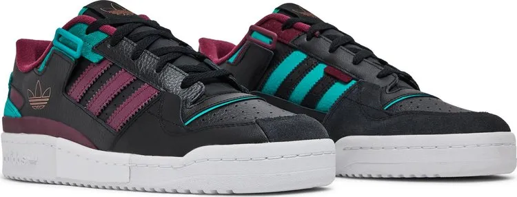 Adidas Forum Exhibit Low 'Black Victory Crimson' sneakers, black