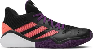 Adidas Harden Stepback 'Black Purple Coral' Sneakers, black