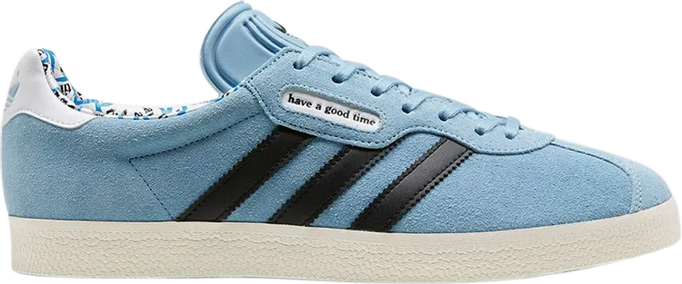 Adidas Have A Good Time x Gazelle Super 'Clear Blue' Sneakers, Blue