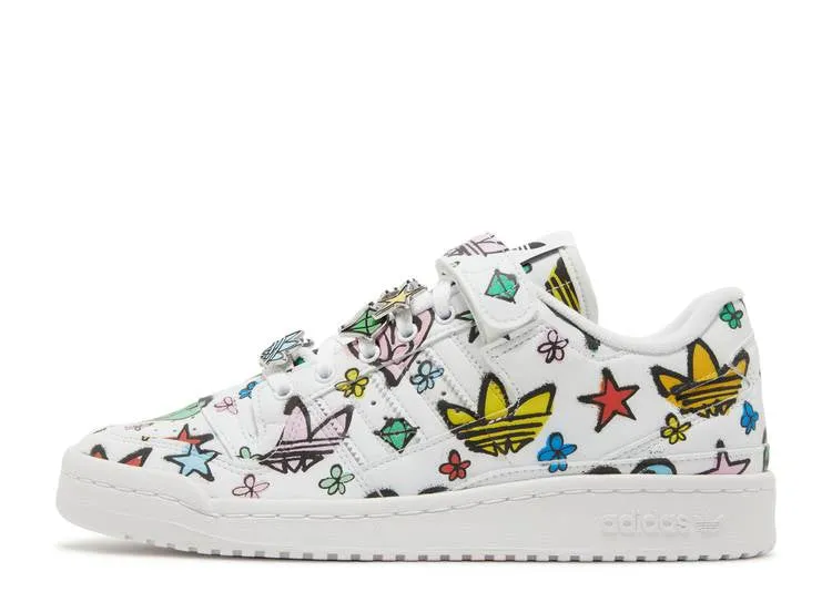 Adidas JEREMY SCOTT X FORUM 84 LOW 'MONOGRAM' sneakers, white