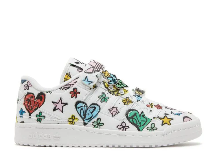 Adidas JEREMY SCOTT X FORUM 84 LOW 'MONOGRAM' sneakers, white