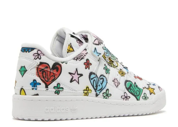 Adidas JEREMY SCOTT X FORUM 84 LOW 'MONOGRAM' sneakers, white