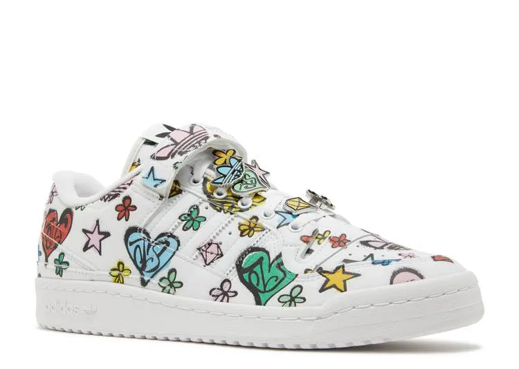 Adidas JEREMY SCOTT X FORUM 84 LOW 'MONOGRAM' sneakers, white