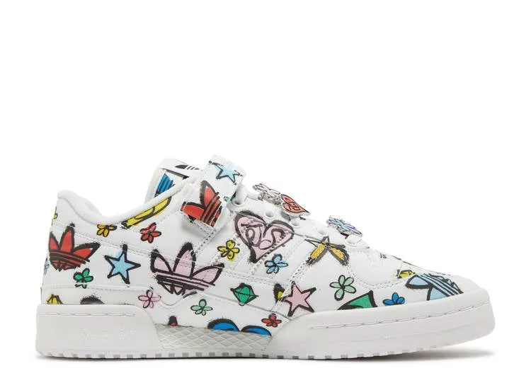 Adidas JEREMY SCOTT X FORUM 84 LOW 'MONOGRAM' sneakers, white