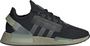 Adidas NMD_R1 V2 'Black Lime' sneakers, black