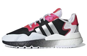 Adidas Originals Nite Jogger Sneakers, Black/Pink/Silver