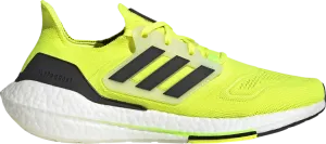 Adidas UltraBoost 22 'Solar Yellow Black' sneakers, yellow