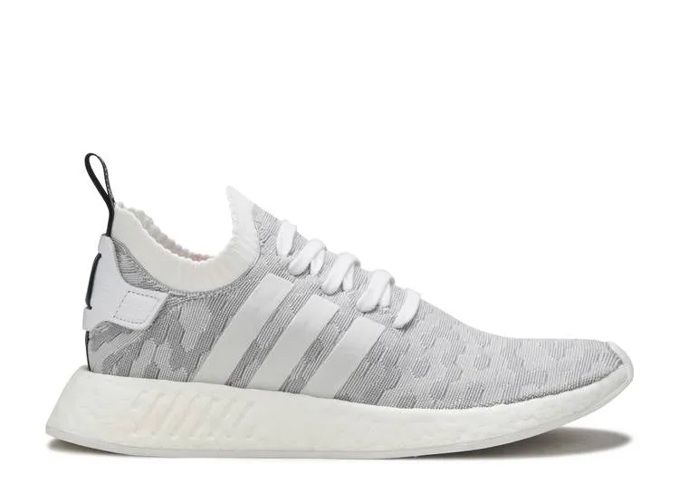 Adidas WMNS NMD_R2 PRIMEKNIT 'WHITE BLACK PINK' sneakers, white