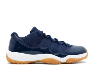 AIR JORDAN 11 RETRO LOW 'NAVY GUM' sneakers, navi