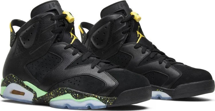 Air Jordan 6 Retro Brazil Pack Sneakers, Black