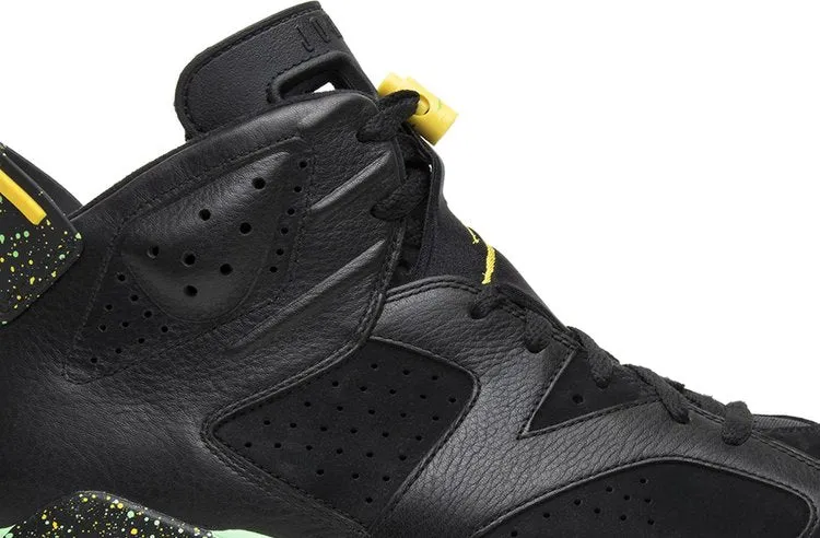 Air Jordan 6 Retro Brazil Pack Sneakers, Black