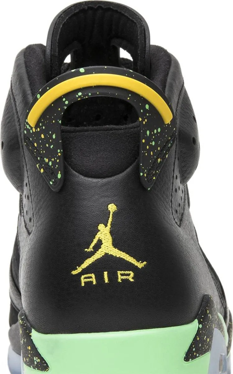 Air Jordan 6 Retro Brazil Pack Sneakers, Black