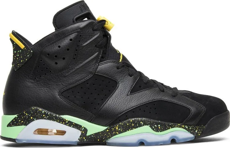 Air Jordan 6 Retro Brazil Pack Sneakers, Black