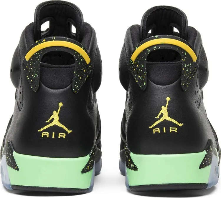 Air Jordan 6 Retro Brazil Pack Sneakers, Black