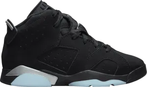 Air Jordan 6 Retro PS Chrome Sneakers, Black