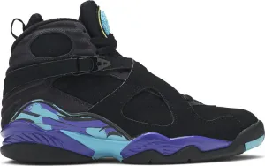 Air Jordan 8 Retro Aqua 2007 sneakers, black