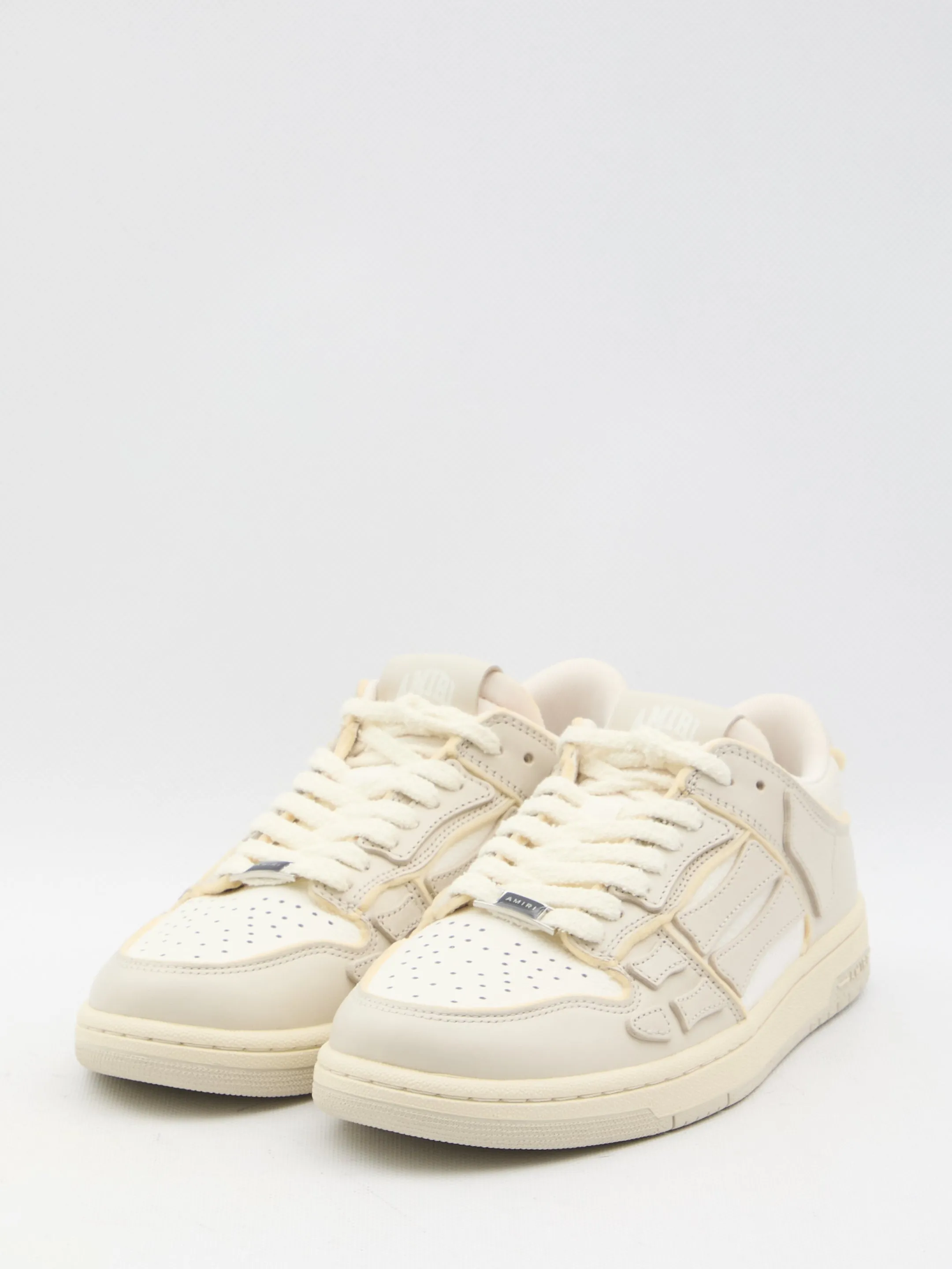 Amiri Men's Skel Collegiate-Inspired Leather Low Top Sneakers