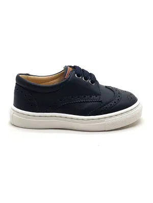 Andanines leather sneakers-navy blue