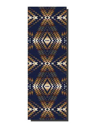 Ascend Yoga Mat Pendleton Mission Trail Navy Mat