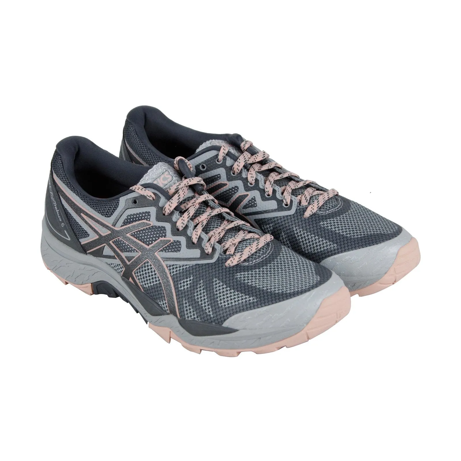 Asics Gel Fujitrabuco 6 T7E9N-9697 Womens Gray Low Top Athletic Running Shoes