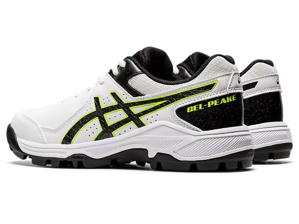 Asics Gel Peake Junior Cricket Shoes - White/Black