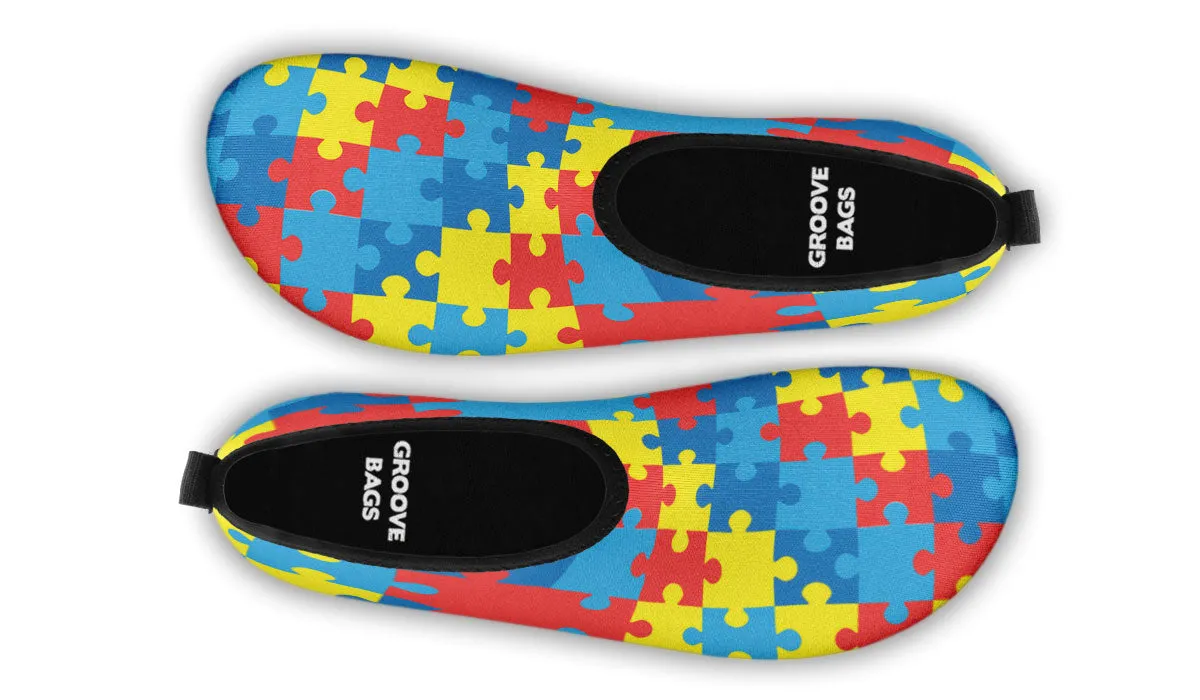 Autism Awareness Aqua Barefoot Shoes