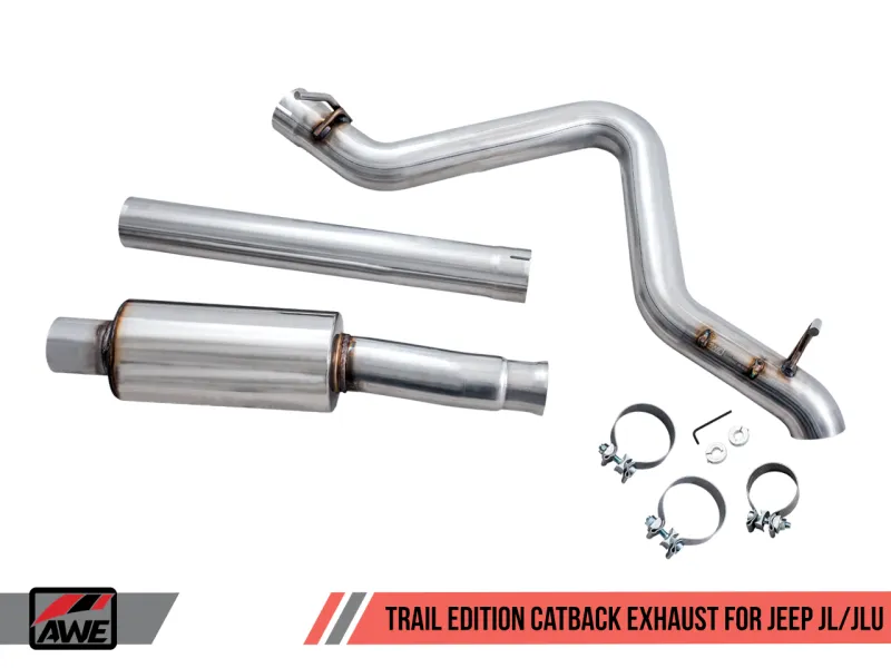 AWE Tuning 2018  Jeep Wrangler JL/JLU 3.6L Trail Edition Cat-Back Exhaust