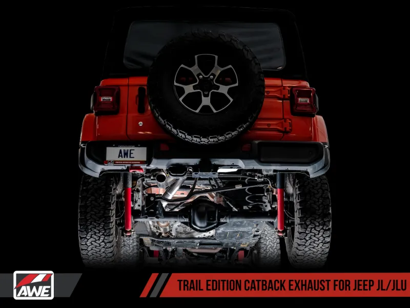 AWE Tuning 2018  Jeep Wrangler JL/JLU 3.6L Trail Edition Cat-Back Exhaust