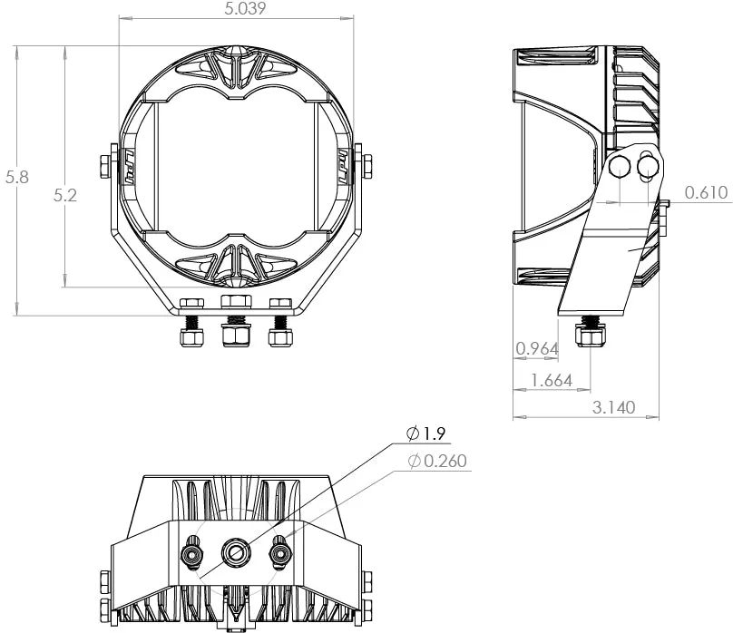 Baja Designs LP4 Pro, LED