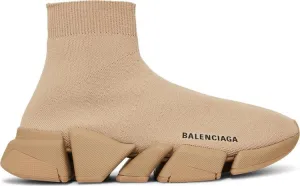 Balenciaga Wmns Speed Sneaker Beige, brown