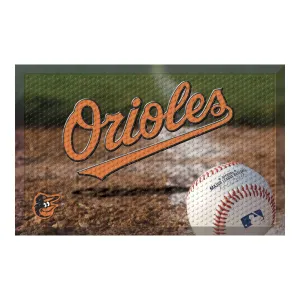 Baltimore Orioles Rubber Scraper Door Mat