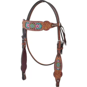 Beaded Inlay Collection-Browband Headstall