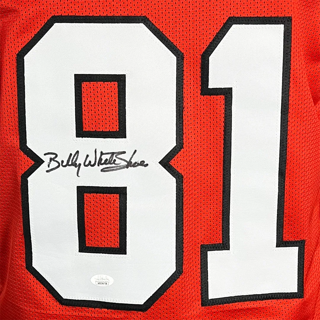 Billy "White Shoes" Johnson Signed Atlanta Red Football Jersey (JSA)