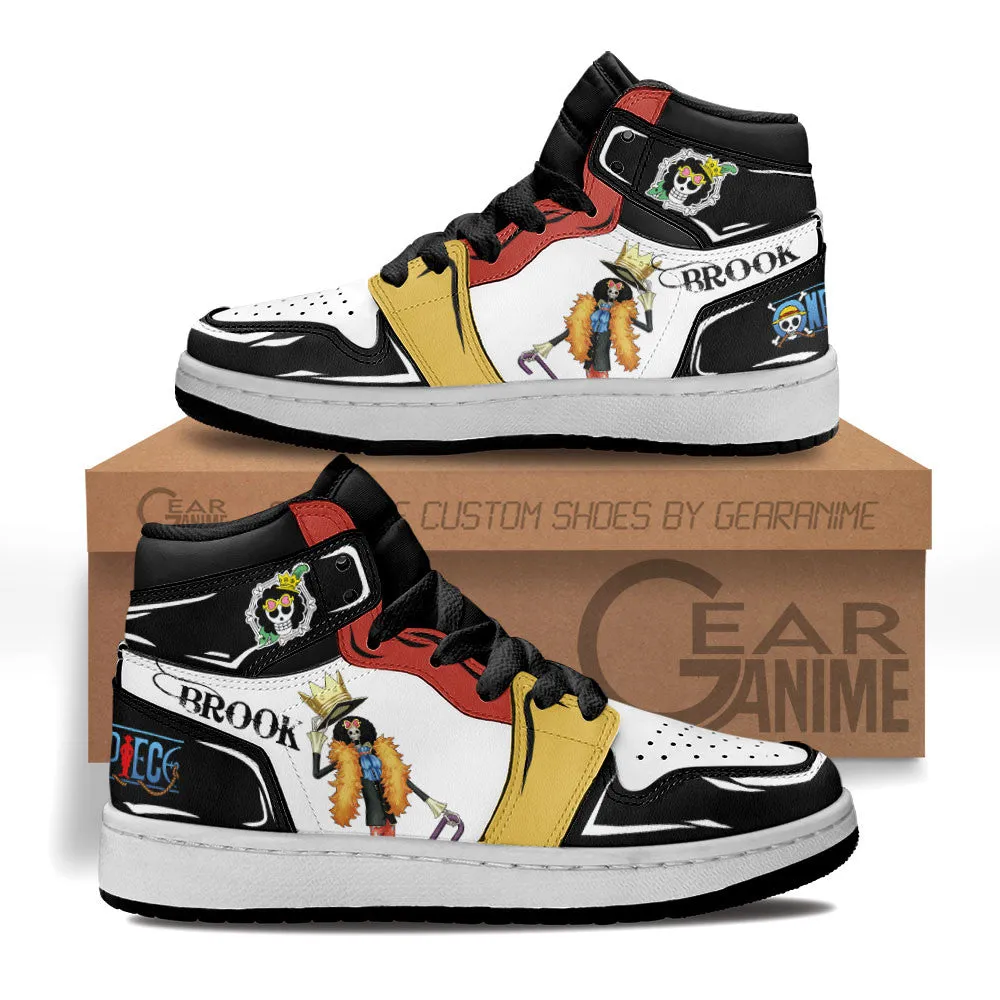 Brook Kids Sneakers Custom Anime OP Shoes For Kids