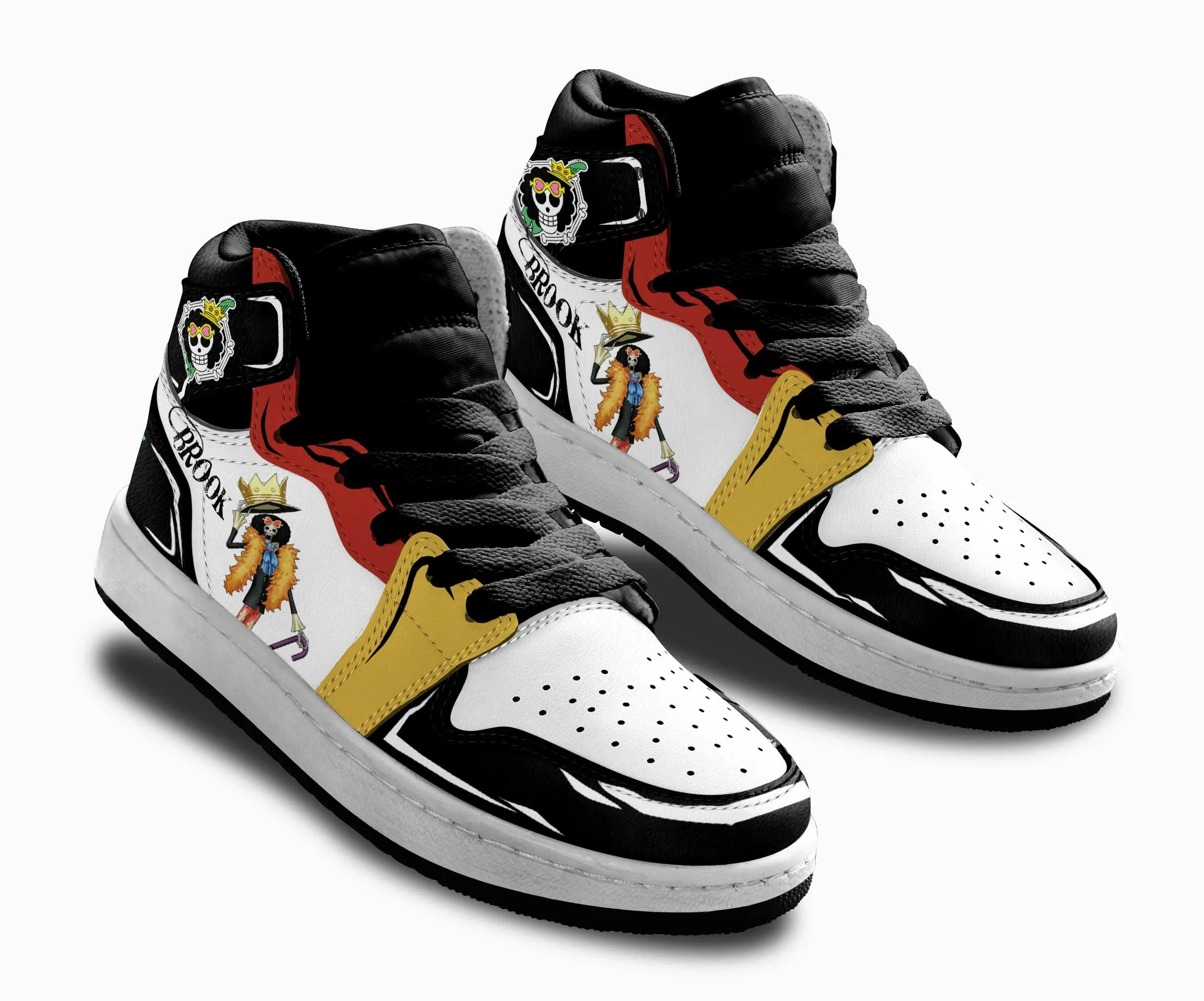 Brook Kids Sneakers Custom Anime OP Shoes For Kids