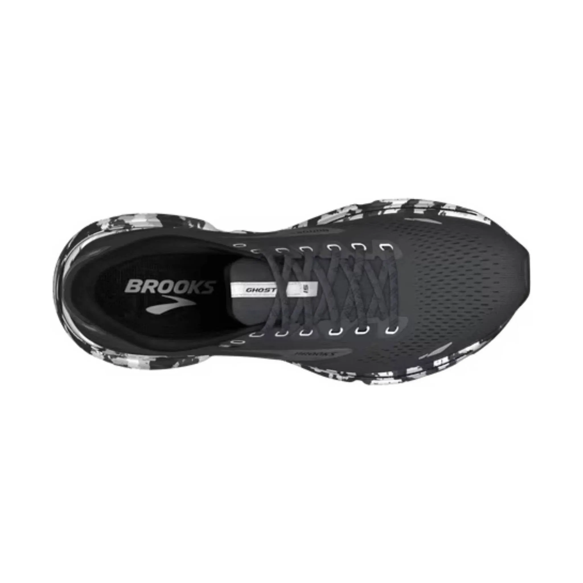 Brooks Men's Ghost 15 Road Running Shoes - Ebony/Black/Oyster - ONLINE STORE CREDIT/EXCHANGE ONLY