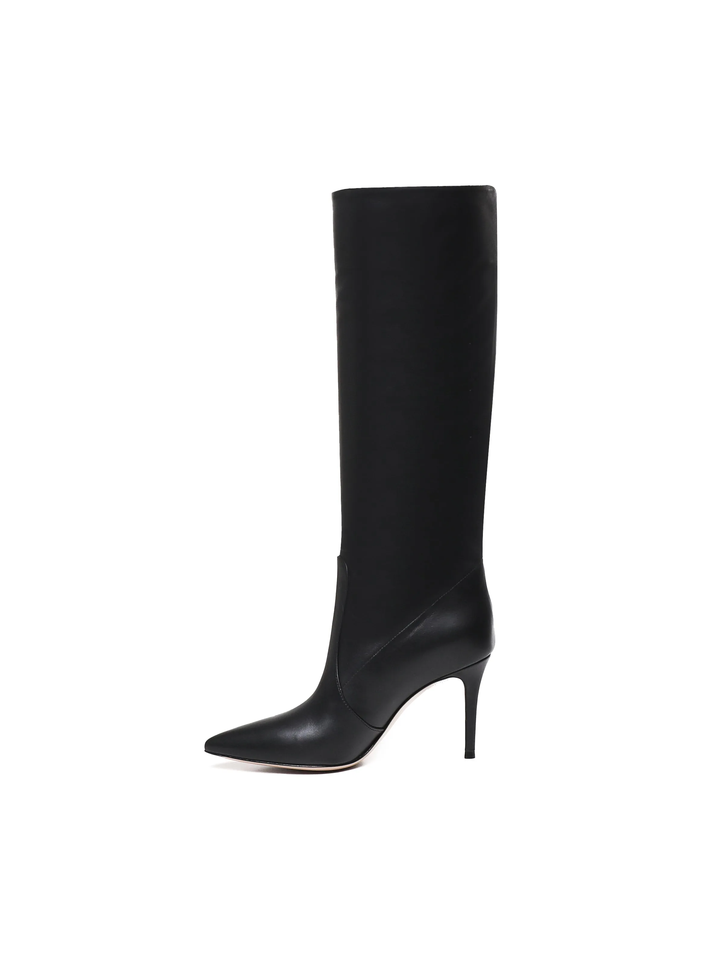 Calfskin Pointed Thigh-High Boots