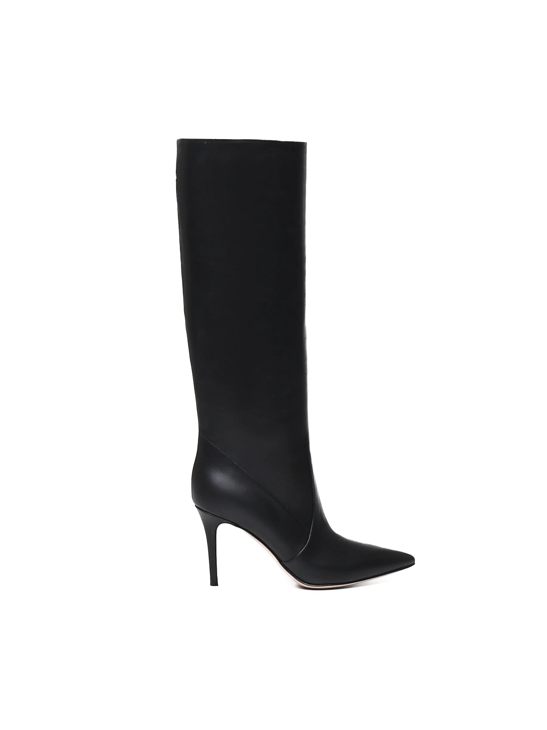 Calfskin Pointed Thigh-High Boots