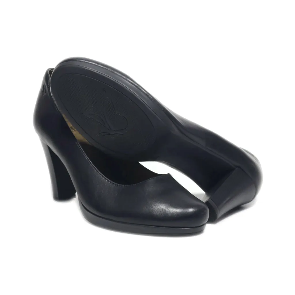 Caprice High-Heel Shoes Leather Black Colour For Women