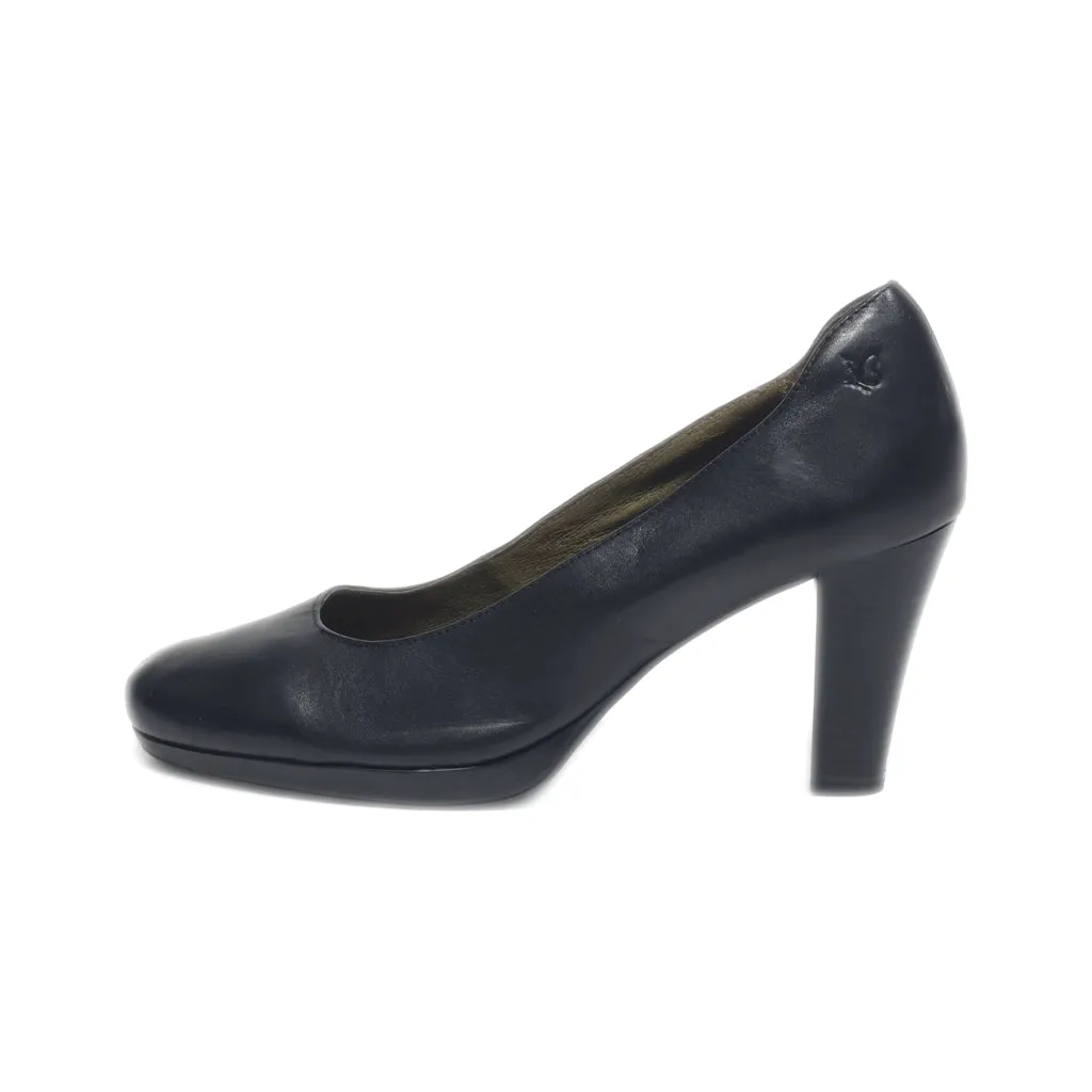 Caprice High-Heel Shoes Leather Black Colour For Women