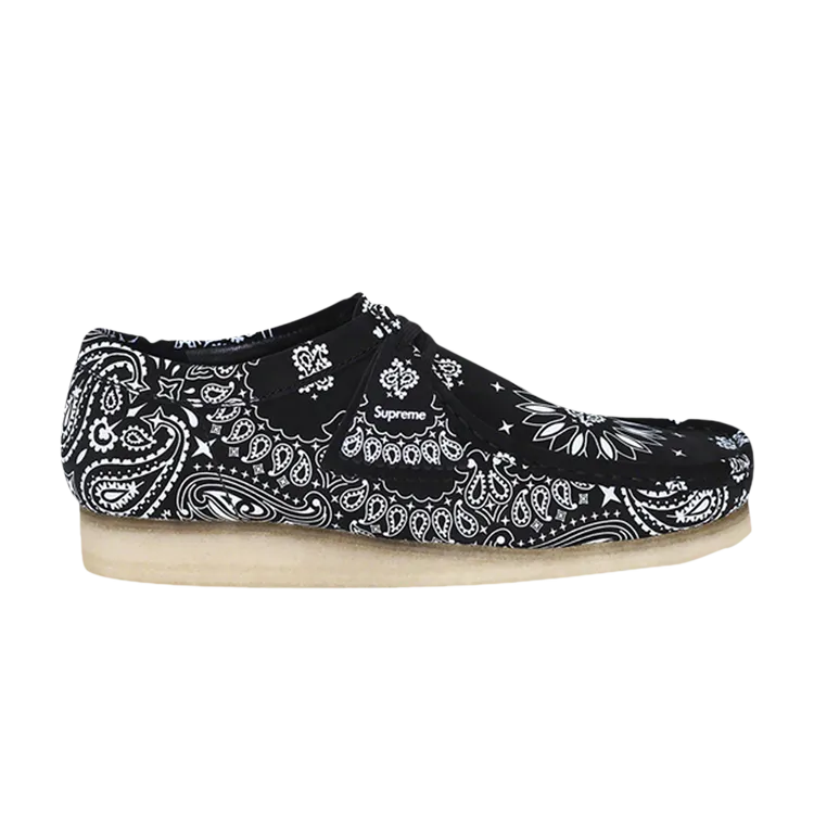 Clarks Supreme x Wallabee 'Black Bandana' Sneakers, Black