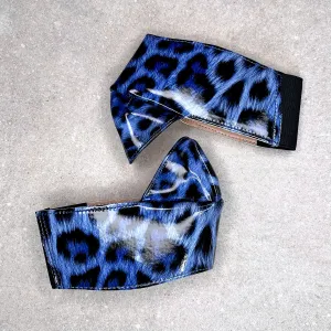 Classique Shoe Protector - Blue Leopard 7 INCH