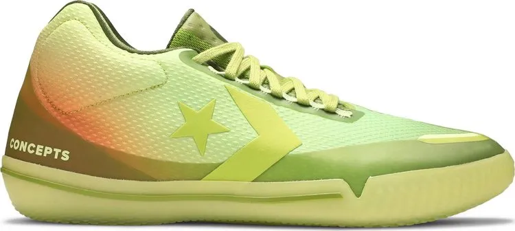 Converse Concepts x All Star BB Evo Southern Flame Sneakers, Green